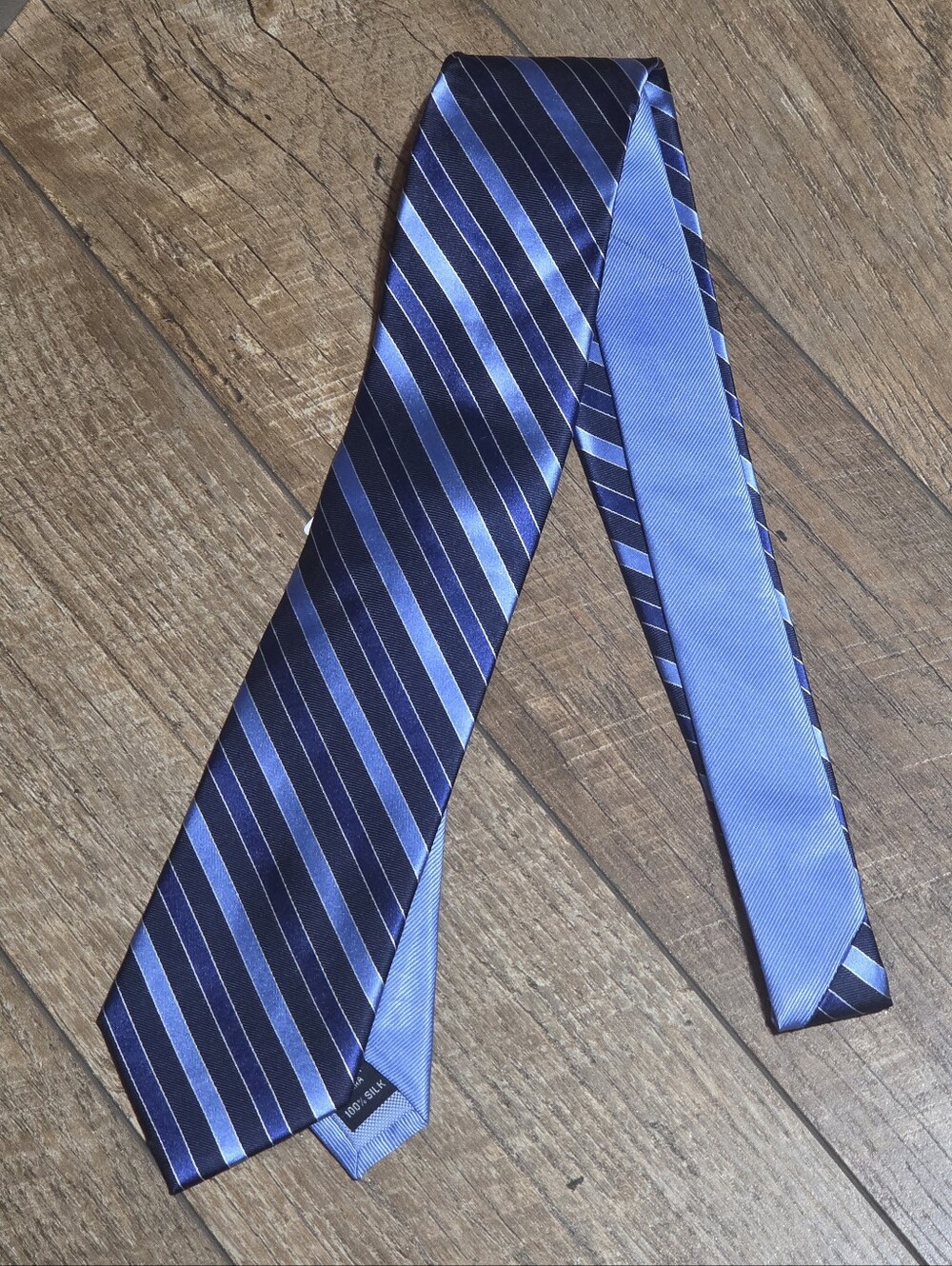 Tommy Hilfiger 100% Silk Striped Tie